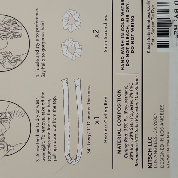 Brand New Kitsch Satin Heatless Curling Set- 1 PC. - Picture 4 of 4